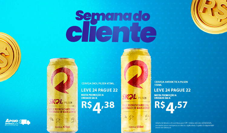 Cerveja Skol Pilsen 473ml  - Leve 24 Pague 22 21/09
